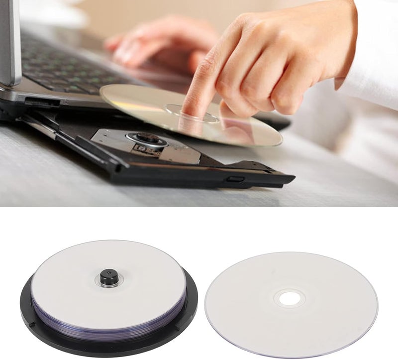 EBTOOLS R Blank Disc, 4.7GB Large Capacity Blank CDs, 16X High Speed Sturdy PC Multi Purpose Recordable Media Disc, for Music Video Photo Images (10PCS) - Image 4